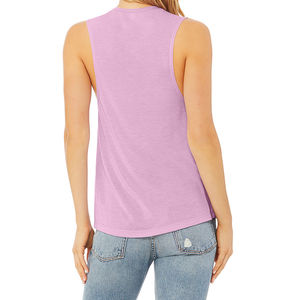 Camiseta sin Mangas de Primera Calidad para Mujer, de Algodón, Lisa, Veraniega, Sexy, con Cuello Redondo, para Ejercicio, Gimnasio, Uso Diario - Product Image 3