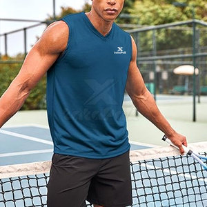 Débardeur Homme Tricoté Personnalisé Couleur Unie Décontracté Sport Fitness 100% Coton Séchage Rapide Respirant Haute Qualité Vente en Gros - Product Image 2