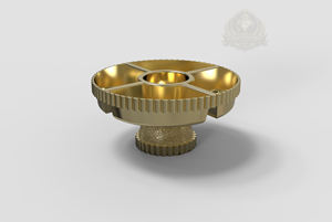 Cuenco de lujo para servir frutos secos, soporte para servir dátiles de Ramadán, diseño Majlis Palestina, bandeja dorada premium de acero inoxidable y vidrio. - Product Image 6