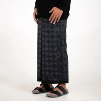 Izar pour hommes musulmans, couleur unie minimaliste, en tissu tissé respirant, avec cordon de serrage réglable, dernières tendances en bas de tenue islamique