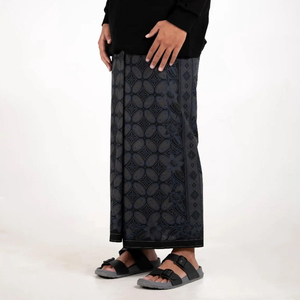 Izár Islámico Minimalista de Color Sólido para Hombre, Tela Transpirable, Diseño con Cordón Ajustable, Pantalones Musulmanes Modernos - Product Image 1