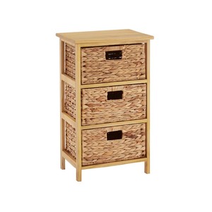 High Quality Vietnam-Made Wooden Cabinet <b>with</b> Water Hyacinth Basket <b>Storage</b> <b>Drawer</b> Cabinet for Home Furniture Wholesaler - Product Image 6