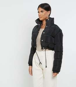 Veste courte matelassée pour femme, veste d'hiver rembourrée - Product Image 3