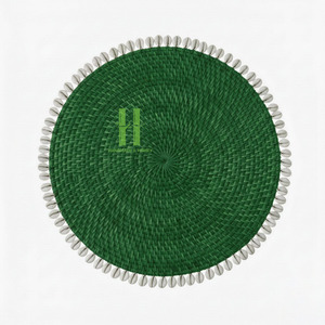 New Arrival Hot Trend Rattan Charger <b>Plates</b> Boho Rattan Placemat OEM Hot Sale Placemat Wicker Charger <b>Plate</b> Rattan 2026 - Product Image 4