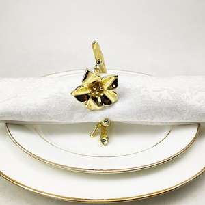 Ensemble d'anneaux de serviette décoratifs pour la décoration de table de mariage, porte-serviettes élégants pour les occasions spéciales - Product Image 3