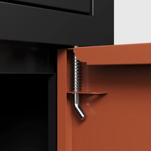 Outdoor Storage 36.6"x 15.75"x 15.75" Floor-Standing Parcel Drop <b>Box</b> with Burglary-Proof Courier Locker <b>Combination</b> <b>Lock</b> - Product Image 6