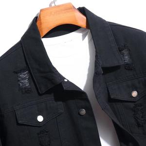 Veste en jean printemps-automne pour hommes, grande taille, style workwear, manteau en jean, vente en gros d'usine, vestes en jean bleues unisexes - Product Image 3