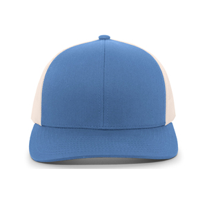 Teal And Cream 6-Panel Trucker <b>Cap</b> With Mesh Back Adjustable Fit Unisex Casual Style Spring <b>Summer</b> Hat - Product Image 3