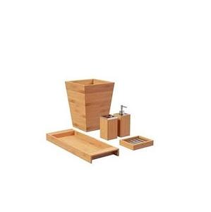 New Arrival Rustic Wooden Bathroom Set For Home Hotel Soap Pump Tumbler <b>Toothbrush</b> <b>Holder</b> Soap Dish Custom Wholesale Supplier - Product Image 3