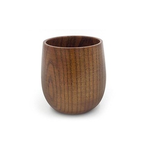 Mug en bois massif fait main, finition rustique, écologique, pour la cuisine et la salle à manger - Product Image 3
