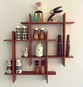 Wooden Floating <b>Shelf</b> Set <b>Wall</b> Mounted Three Layer Rectangle Minimalist Storage Rack for Living Room Home Decoration Shelve - Product Image 6