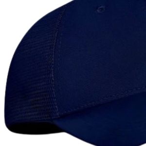 Casquette de baseball trucker bleu marine pour homme, couleur unie, dos en maille, visière incurvée, réglable, snapback, chapeau décontracté de sport, logo personnalisé OEM - Product Image 3