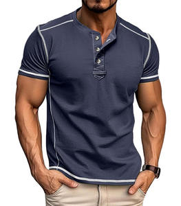 Camisetas Deportivas de Manga Corta para Hombre, de Lona de Algodón, Estilo Gótico, Transpirables, con Logotipo Personalizado de Alta Calidad, Suministro OEM - Product Image 3