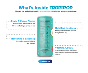 Tropipop 330ml Bebida Carbonatada Sin Azúcar con Sabor a Fresa, Sandía y Piña, Muestra Gratis, Diseño OEM Disponible - Product Image 6
