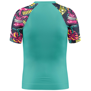 Camiseta Rashguard de Manga Corta para Hombre, Sublimación Completa, Diseño Personalizado con Logotipo, Impresión Digital, para Jiu-Jitsu, MMA, BJJ, Venta al Por Mayor - Product Image 2