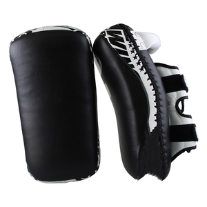 Pad de frappe professionnel incurvé en cuir PU pour Muay Thai, Boxe, MMA, Karaté, avec logo personnalisé, vente en gros - Product Image 5
