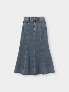 Jupe longue pour femme de haute qualité, respirante, en coton, décontractée, pour l'été, avec logo personnalisé - Product Image 6