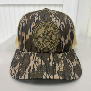Custom Rubber Logo <b>Camo</b> Trucker <b>Cap</b> Mesh Back Adjustable Camouflage Hat for Outdoor Hunting and Streetwear Vietnam OEM - Product Image 1