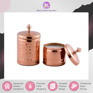 Porte-bougie en laiton antique de qualité supérieure – Design rond, pot vide pour bougies de luxe à la cire de soja - Product Image 6