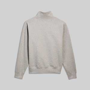 เสื้อสเวตเชิ้ตผู้ชายสีเทาล้วน ดีไซน์ใหม่ เนื้อผ้าคุณภาพดี หนานุ่ม น้ำหนัก GSM มาก แขนยาว ทนทาน ซิป ¼ - Product Image 3