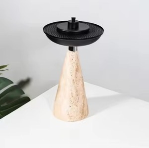 Stone Style Resin <b>Cone</b> <b>Incense</b> <b>Burner</b> with Black Metal Top Aromatherapy Diffuser for Home Decor All-Season Use Bakhoor <b>Burner</b> - Product Image 1