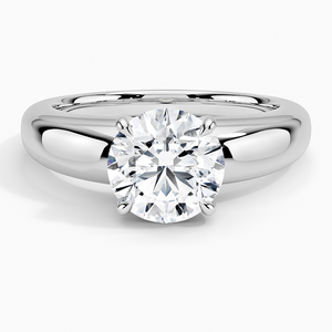 Adrian <b>Solitaire</b> Engagement <b>Ring</b> with 14K Gold Plated 925 <b>Silver</b> GRA Certified Moissanite Prong Setting. - Product Image 5