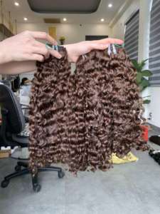 Tissage de cheveux Vietnames, cheveux Vietnames bouclés, extensions de cheveux humains pour femmes noires - Product Image 6