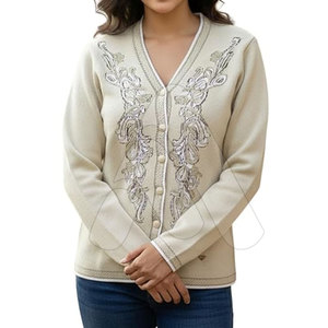 Suministro Directo de Fábrica, Ropa de Punto de Invierno Cómoda y Casual para Mujer, Bordada, 100% Algodón, Antiencogimiento, Transpirable, de Secado Rápido - Product Image 5