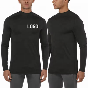 Ropa deportiva para hombre OEM Rashguard logotipo personalizado Fitness manga larga secado rápido correr gimnasio medias manga completa secado rápido Rashgard - Product Image 3