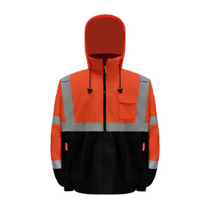 Conjunto de Ropa de Trabajo de Seguridad Reflectante de Alta Visibilidad Resistente al Agua al por Mayor, Sudadera con Capucha de Poliéster, Chaqueta de Seguridad Vial, MOQ Bajo - Product Image 1