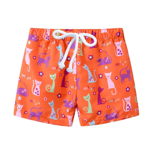 Shorts Bermuda en dentelle rayée arc-en-ciel pour hommes, taille à cordon de serrage, tissu tricoté respirant, shorts de bain décontractés, séchage rapide - Product Image 2