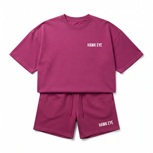 เสื้อยืดแขนสั้นลายสก็อตสไตล์ใหม่สำหรับผู้ชาย ฤดูร้อน ทรงหลวม ไซส์ใหญ่ ใส่สบาย ชุดเสื้อยืดและกางเกงขาสั้นลำลองสำหรับผู้ชาย - Product Image 4