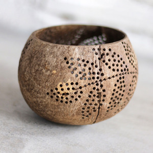 Coconut candle <b>lantern</b> tea light holder <b>tealight</b> stand lighting centerpiece for wedding festive event - Product Image 1