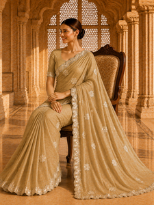 Sari de Terciopelo y Satén para Mujer, Diseño Indio Personalizado de Vexotrend, Hermoso Diseño Patola, Estilo Tradicional para Bodas y Fiestas - Product Image 6