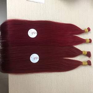 ผมต่อแบบ Super Double-Drawn สี 99J คุณภาพสูง ผมเวอร์จินแท้ 100% จากเวียดนาม แบบ Genius Weft - Product Image 5