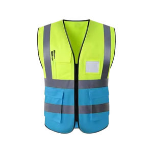 Chaleco de Seguridad Blanco de Alta Visibilidad con Franjas Reflectantes, Ropa de Trabajo Unisex para Construcción en Exteriores, Cómodo, Servicio OEM - Product Image 2
