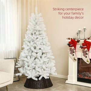 Albero di Natale Artificiale in PVC di Alta Qualità, 2,1 m, Effetto Neve, a Batteria, Realistico, Personalizzabile, Pieghevole per Uso Esterno - Product Image 1