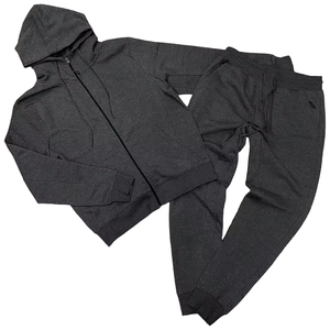 Ensemble de survêtement décontracté 2 pièces pour homme : veste à capuche zippée en polaire épaisse et pantalon de jogging à taille élastique – Confortable pour l'hiver - Product Image 3