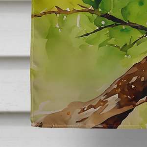 Héron vert grand porche décoratif cour bannière illustration multicolore Polyester maison taille tenture murale maison drapeau avec manche pôle - Product Image 4