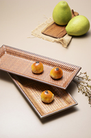 Assiette en mélamine de 15,5 pouces, plateau à dessert, plateau de salle de bain, vaisselle incassable pour restaurant et hôtel