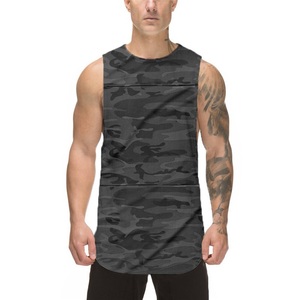 Camiseta sin Mangas para Hombre, Ecológica, de Poliéster, Ligera, Transpirable, para Gimnasio y Fitness, con Logotipo Personalizado, Proveedor OEM - Product Image 3