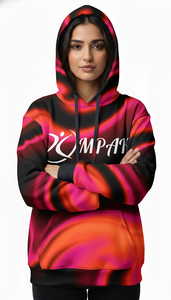 Hoodie unisexe surdimensionné de style streetwear haut de gamme avec design sublimé sur toute la surface pour un style décontracté - Product Image 2