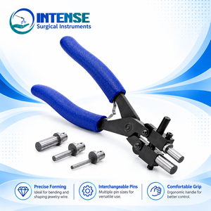 Alicates profesionales de acero inoxidable para doblar alambre y hacer joyas al por mayor, con pines intercambiables, herramienta para formar bucles para manualidades - Product Image 2