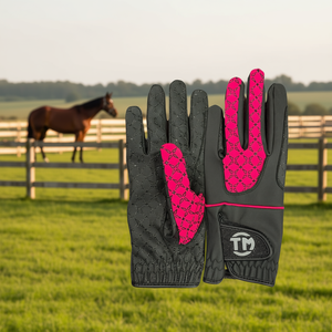 Custom Logo and Color Horse Riding Gloves <b>Equestrian</b> Sets & Accessories - Product Image 3
