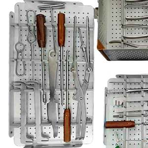 Kit d'instruments pour la réparation des fractures acétabulaires pelviennes en chirurgie orthopédique : fixation osseuse, réduction et alignement des traumatismes - Product Image 3