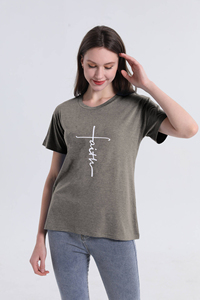 Camiseta Gráfica Oversize para Mujer, Estilo Vintage, Cómoda, de Manga Corta, con Diseño de Águila, Cuello Redondo, a la Moda - Product Image 3
