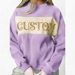 Sudadera Oversize Cómoda de Cuello Alto para Mujer, Mezcla de Algodón Suave, Ropa Casual Moderna - Product Image 1