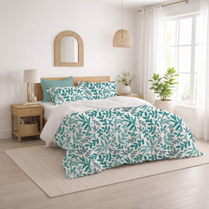 Premium Cotton Duvet Cover Set, Ultra Soft Breathable <b>Comforter</b> Cover for All-Season Comfort - Product Image 2