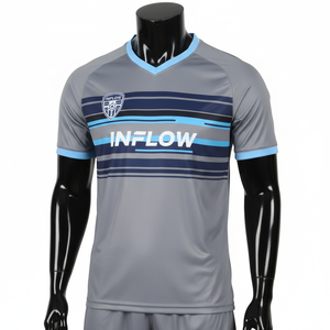 Design Logo <b>Waterproof</b> 100% Polyester Soccer Football Shirt Kit with Digital Print for College Team - Product Image 5