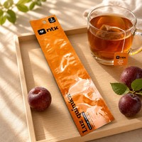 Sachets personnalisés imprimés pour bâtonnets de thé aux fleurs de prunier, sachets imprimés numériquement pour thé aux fruits, poudre de boisson instantanée et emballage de boissons